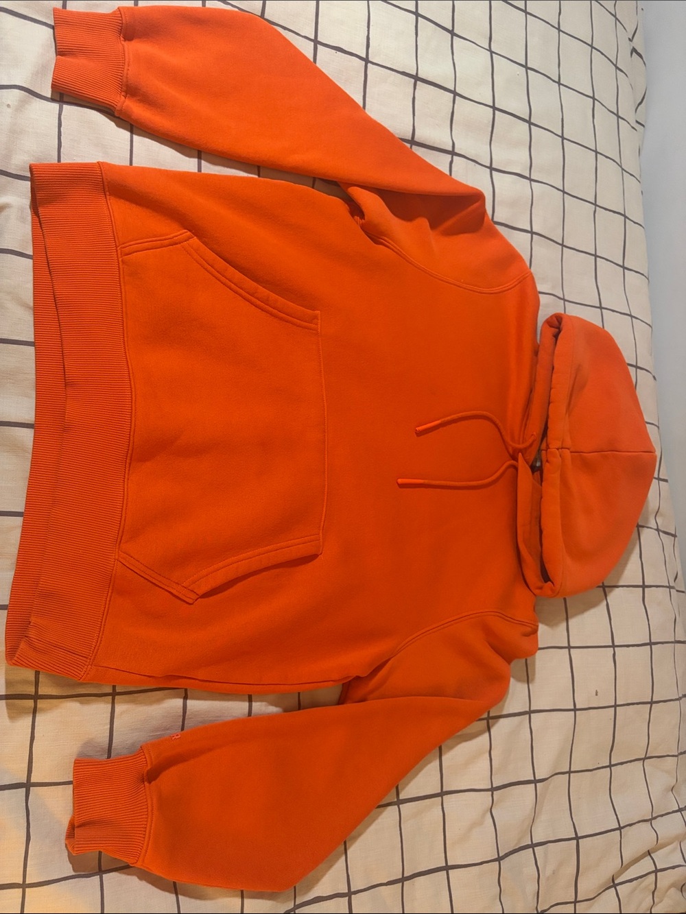 Footlocker Men's Zip-Up Hoodie Sweatshirt in Bright Orange